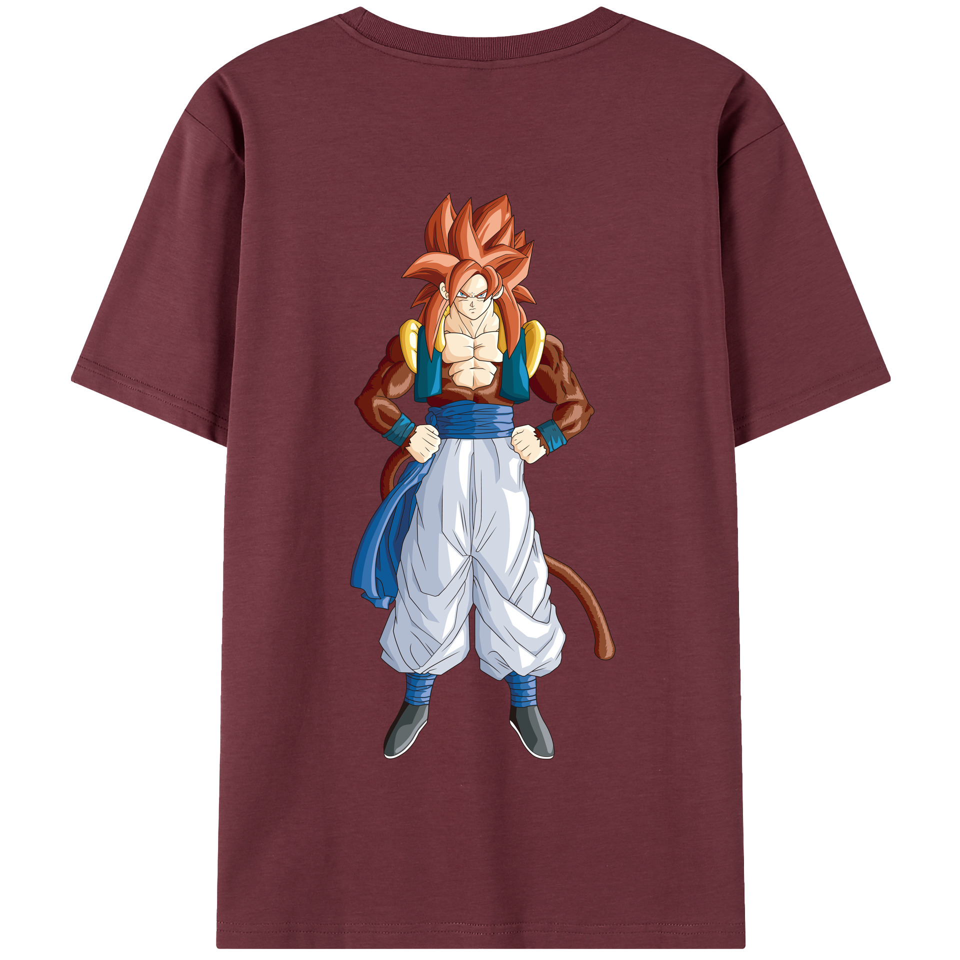 （画像用） ドラゴンボール 孫悟空（そん ごくう）Son Goku カカロット DRAGON BALL Kakarotto 綿100％半袖Tシャツ（背面プリント）